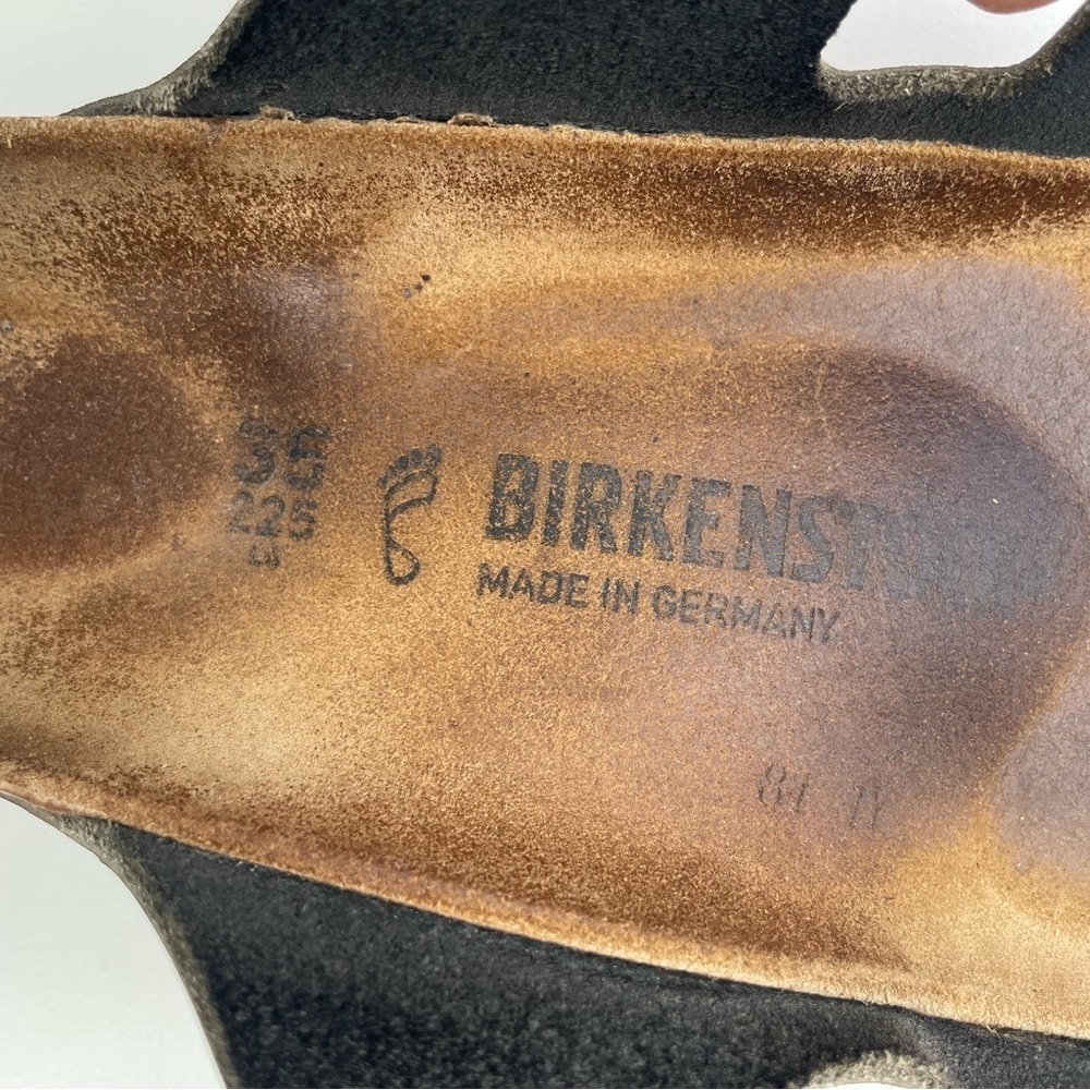 Birkenstock Arizona sandals leather buckle black 5.5 - Picture 8 of 8